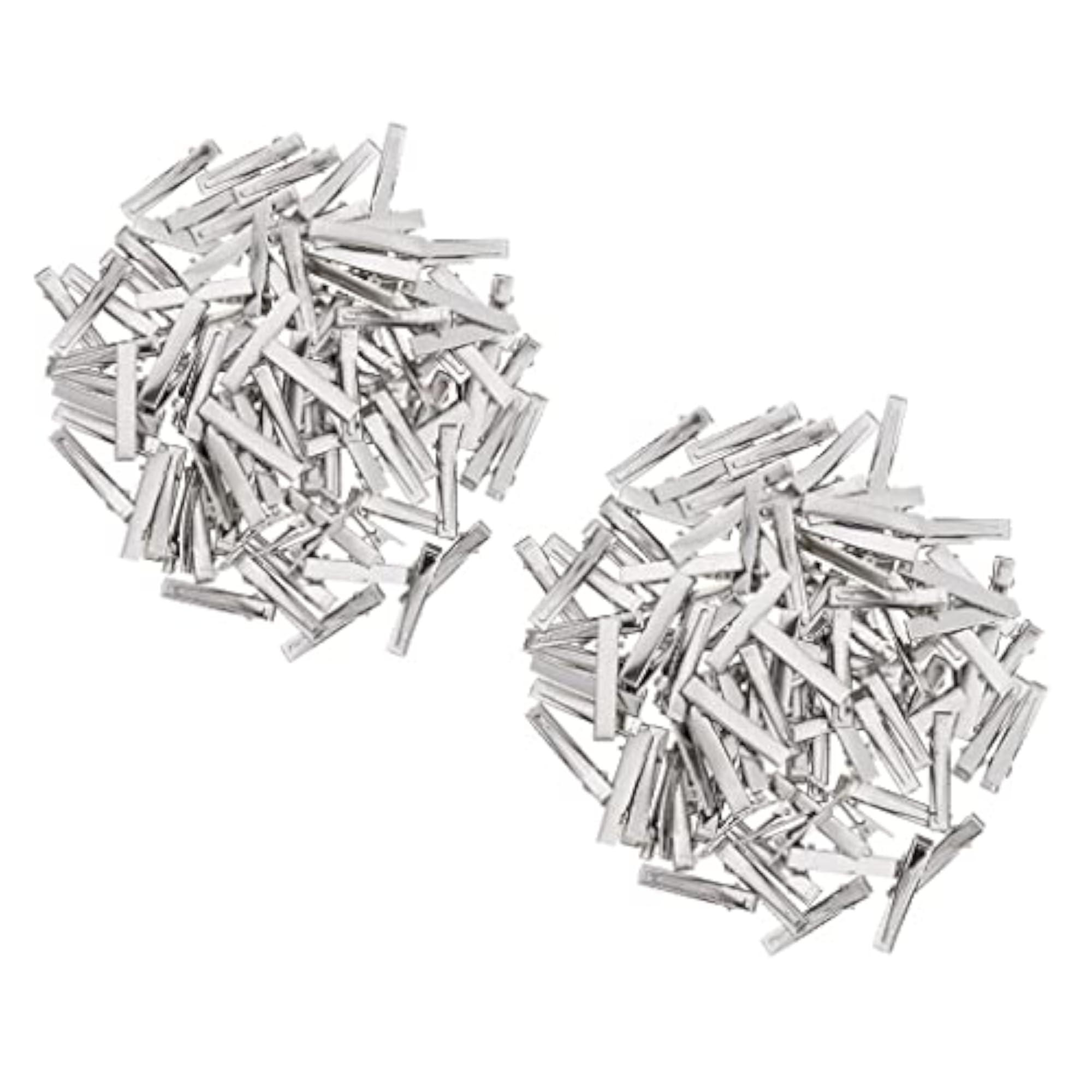 100 Pieces Flat Iron Single Prong Duck Alligator Hair Clips